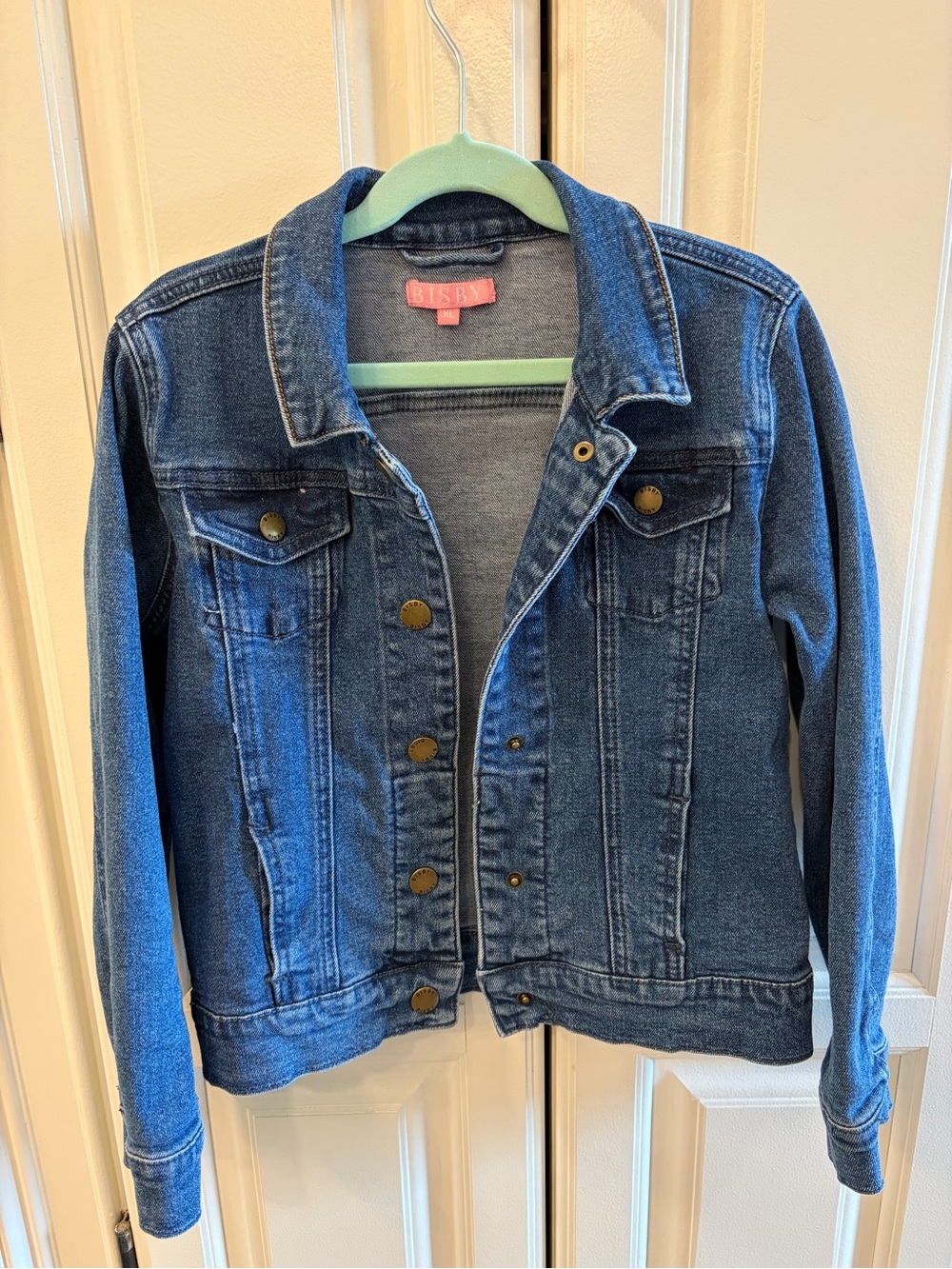 BISBY Girls' Blue Denim Jean Jacket